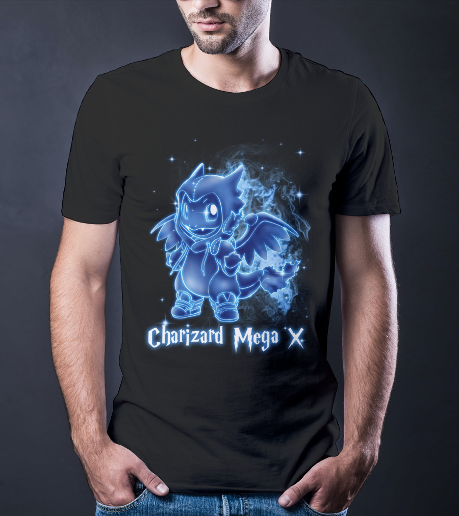 Charizard Mega X Pokemon Patronus T-Shirt