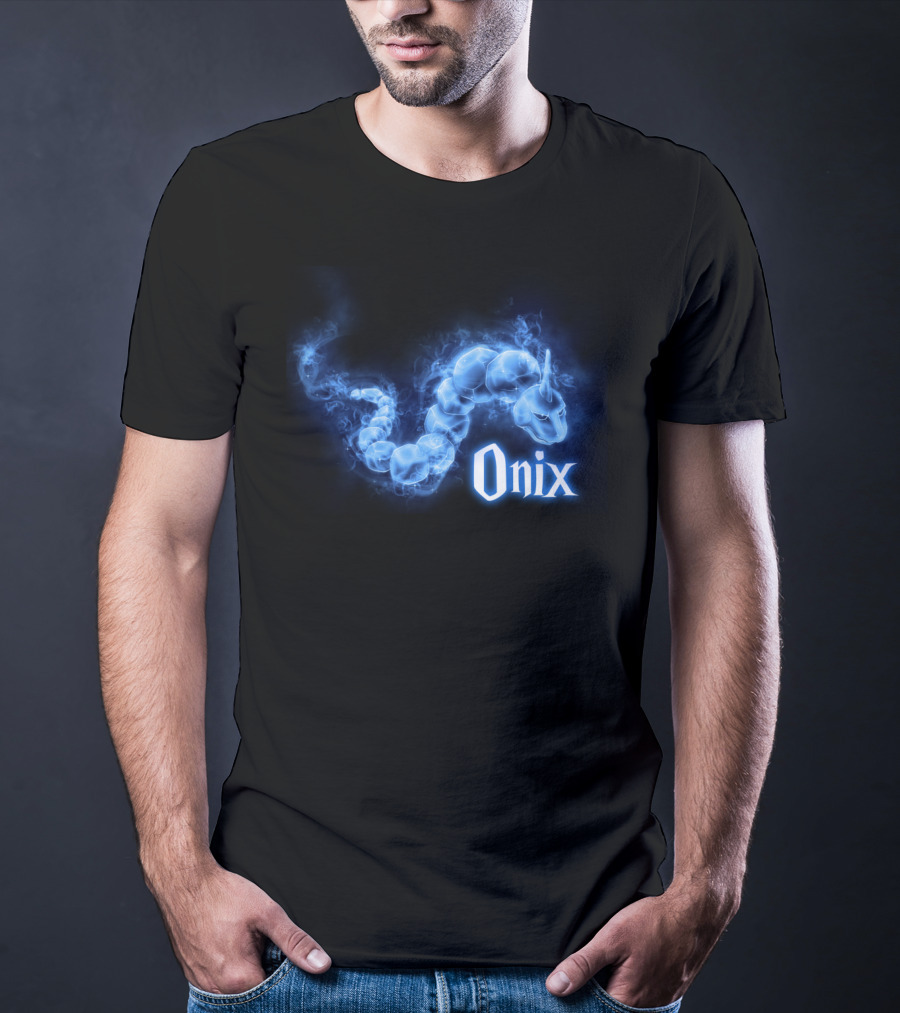 Onix Patronus Pokemon Blue Spirit Magic Creature T-Shirt