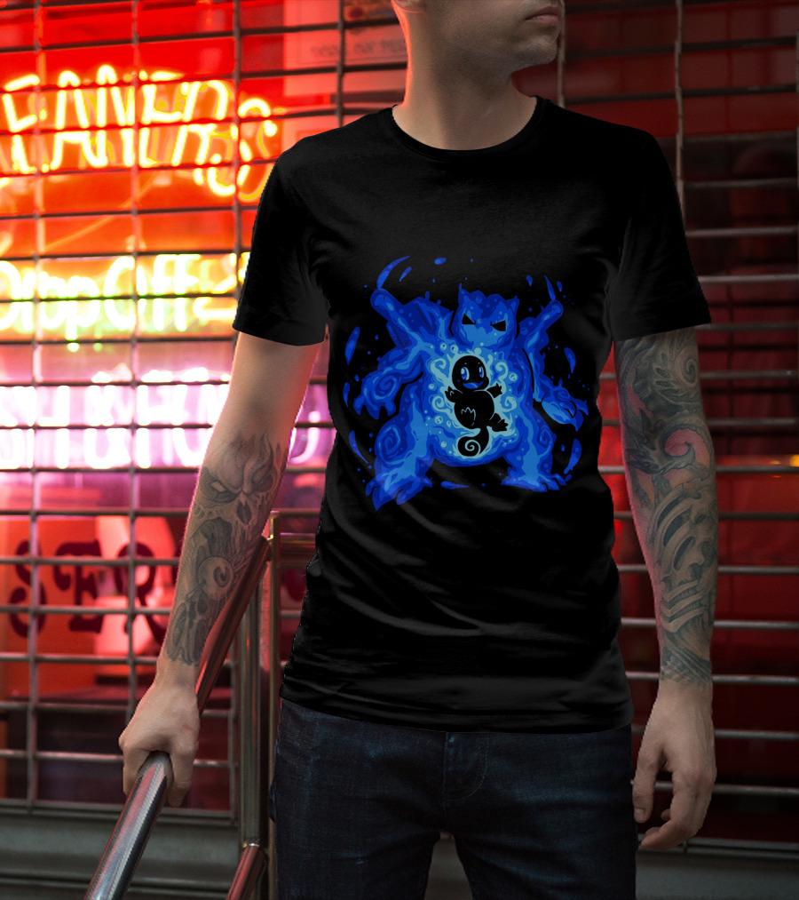 Evolution Pokemon Blastoise Water Type Charizard Elemental T-Shirt