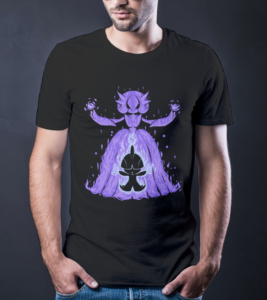 Evolution Pokemon Mega Gardevoir With Purple T-Shirt