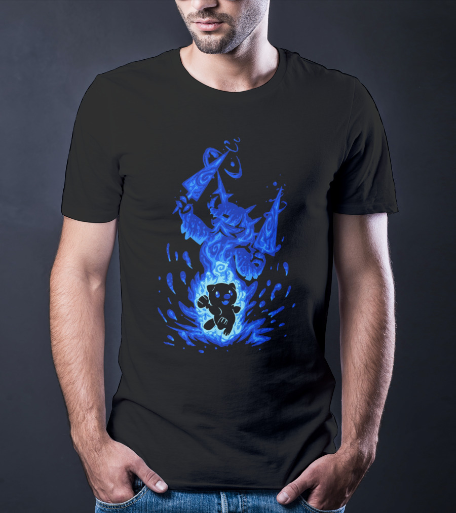 Samurott Evolution Inspired By Blue Flame And Water T-Shirt