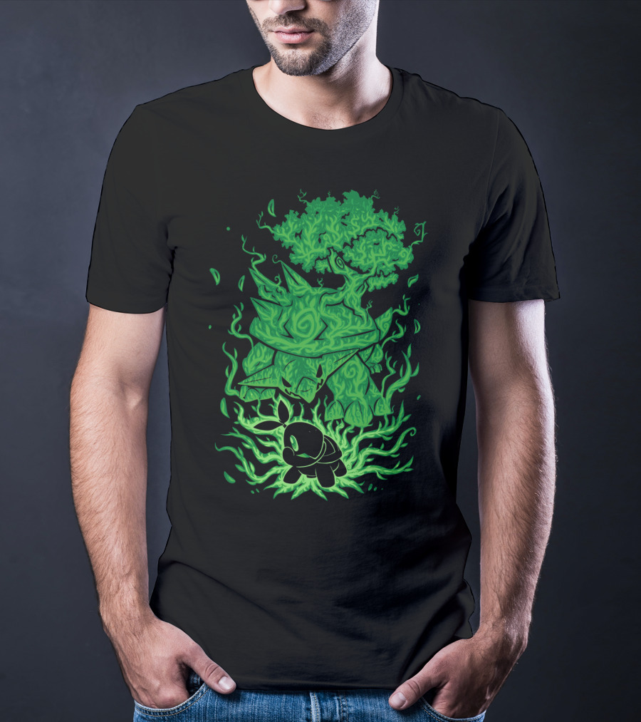 Evolution Pokemon Turtwig Grotle Torterra T-Shirt
