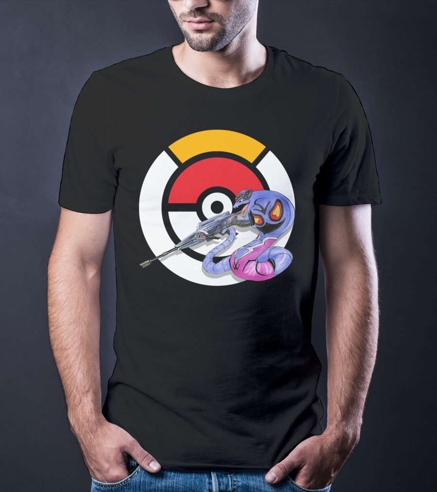 Pokemon X Arbok X Overwatch Widowmaker Mashup T-Shirt