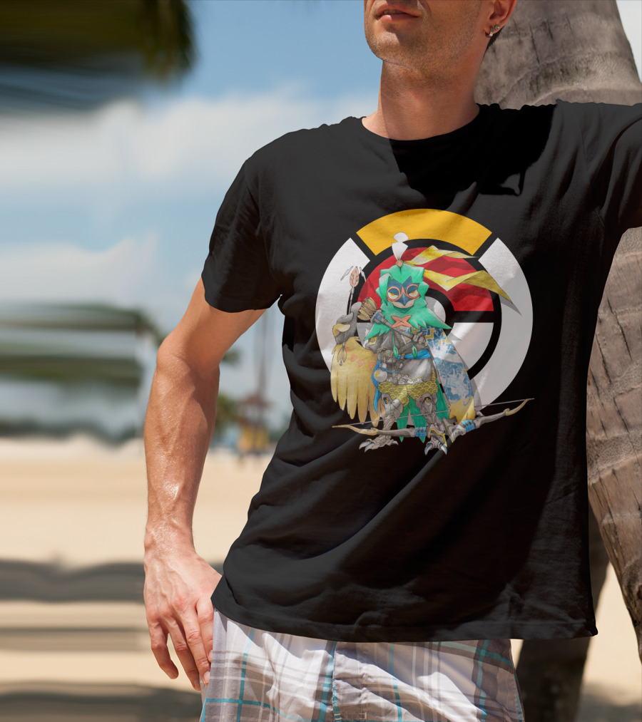 Pokemon X Overwatch Decidueye Hanzo Crossover T-Shirt