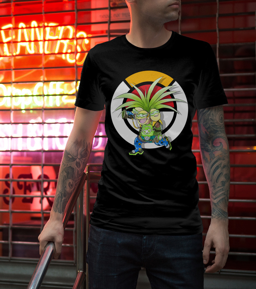 Pokemon X Overwatch Exeggutor Lucio Mashup T-Shirt