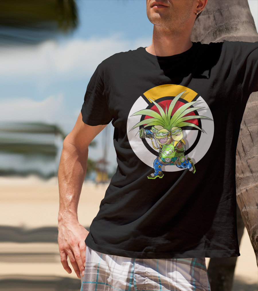 Pokemon X Overwatch Exeggutor Lucio Mashup T-Shirt