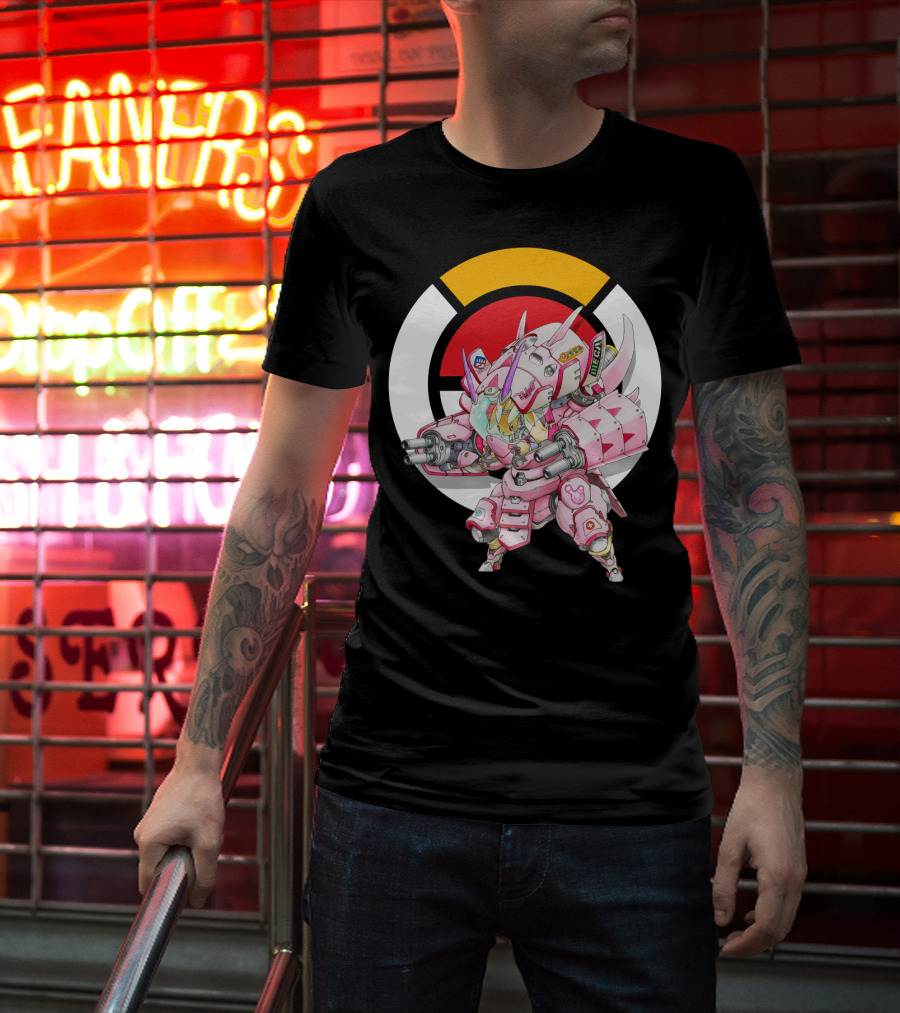 Pokemon X Overwatch Lopunny X Golisopod Mech Fusion T-Shirt