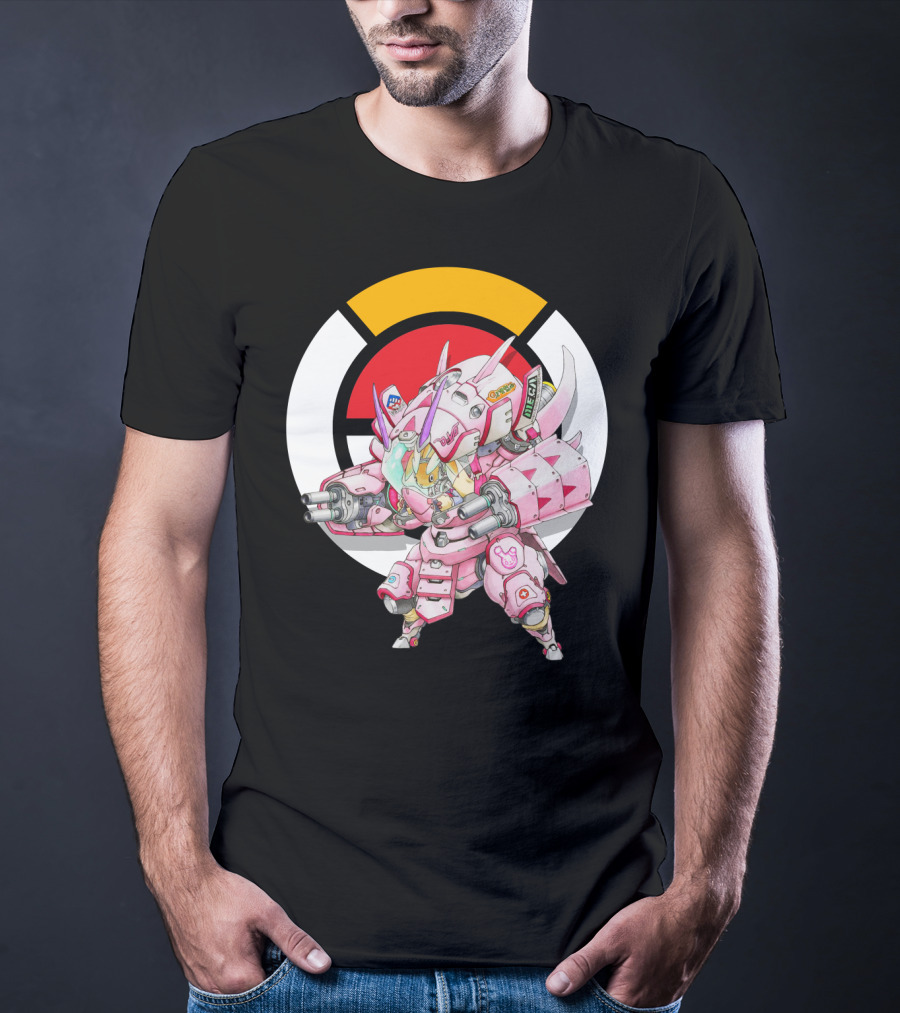 Pokemon X Overwatch Lopunny X Golisopod Mech Fusion T-Shirt