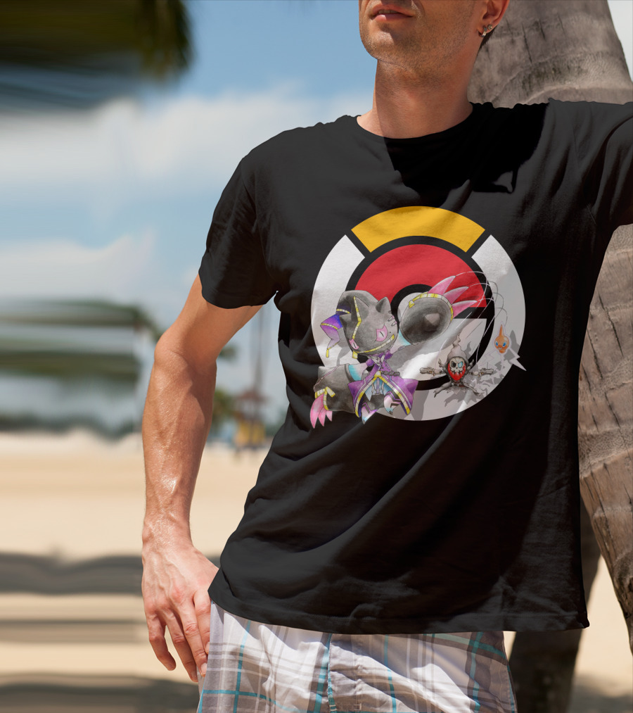 Pokemon X Mega Banette Crossover With Sombra Characters T-Shirt
