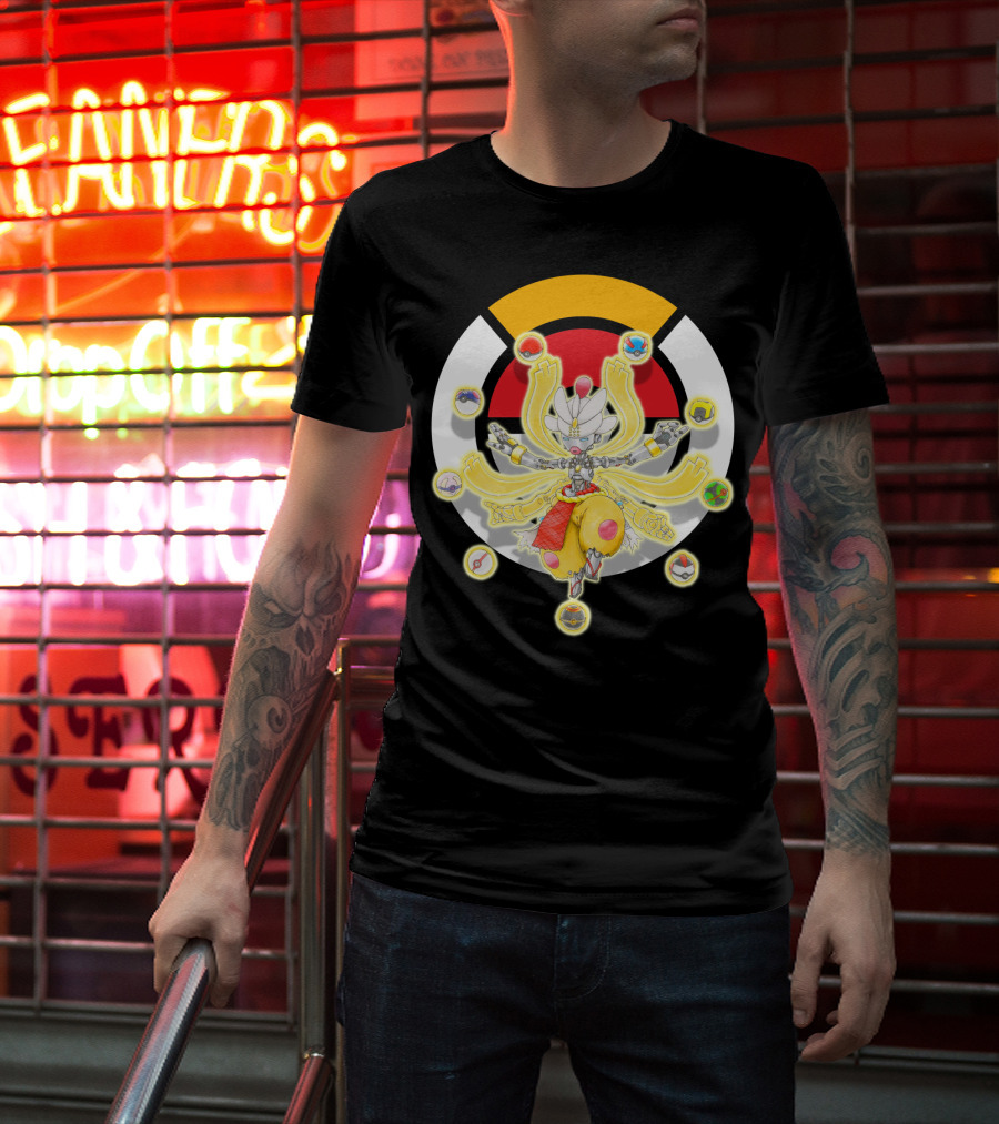 Pokemon X Overwatch Mega Medicham Zenyatta Crossover T-Shirt