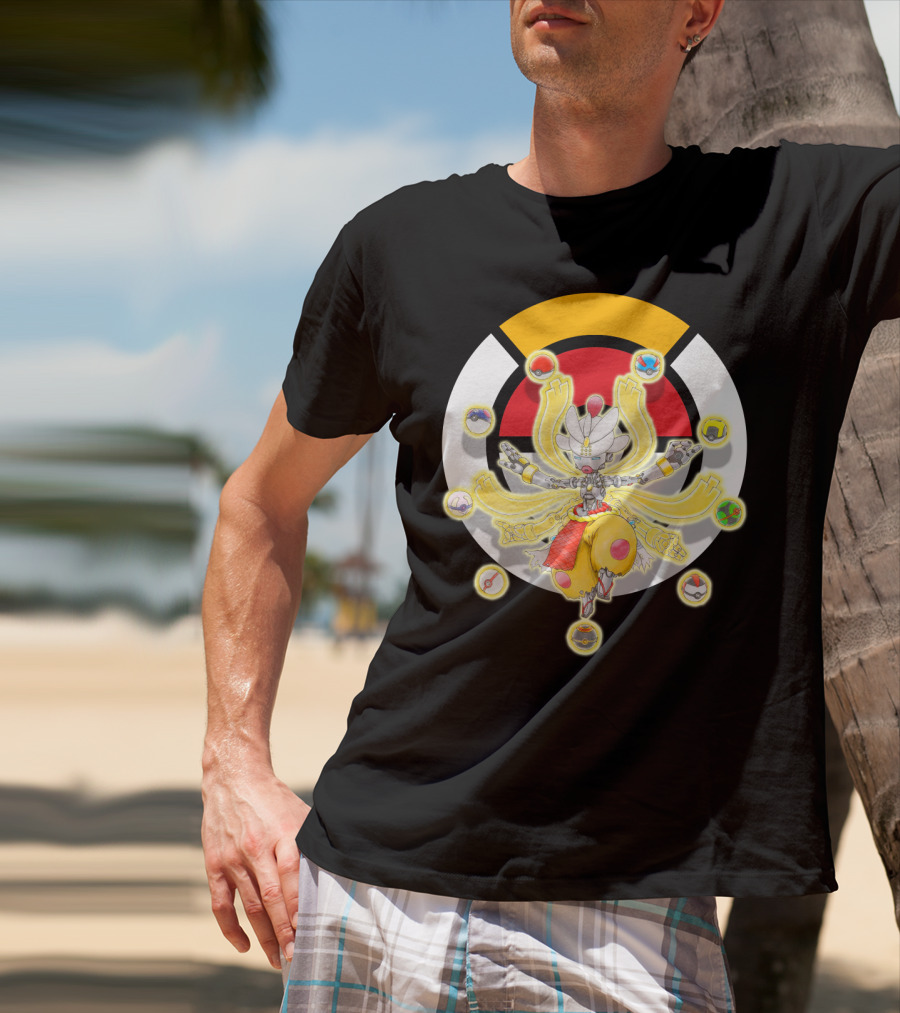 Pokemon X Overwatch Mega Medicham Zenyatta Crossover T-Shirt