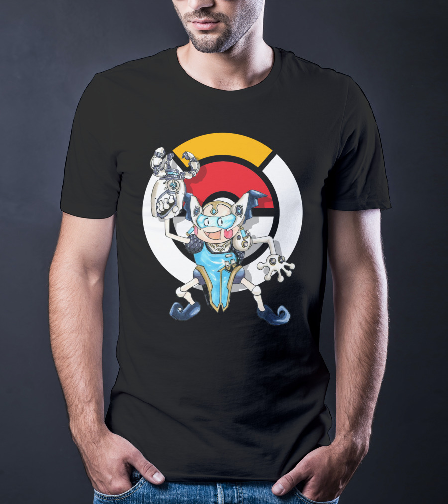 Pokemon X Over Mr. Mime Crossover With Symmetra T-Shirt