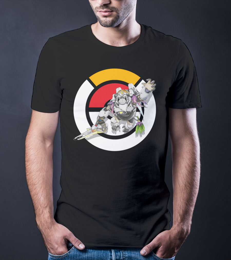 Pokémon Overwatch Crossover Oranguru Winston Pokémon Ball T-Shirt