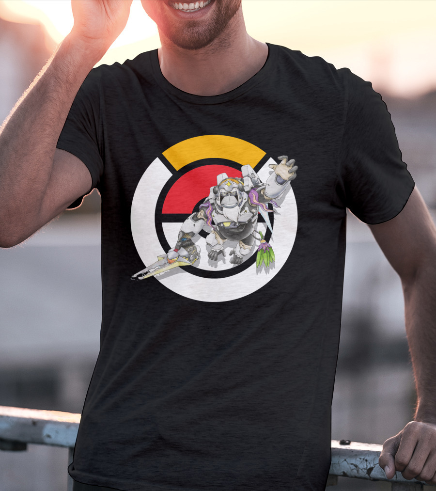 Pokémon Overwatch Crossover Oranguru Winston Pokémon Ball T-Shirt