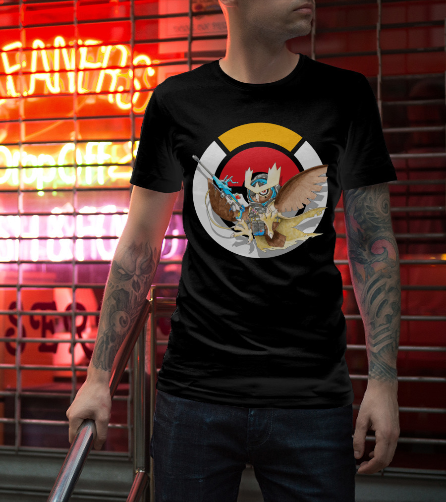 Pokemon X Over Noctowl X Ana Official Collaboration T-Shirt