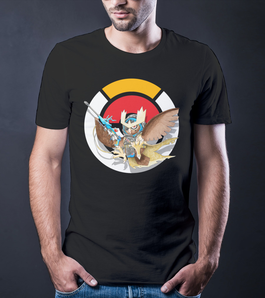 Pokemon X Over Noctowl X Ana Official Collaboration T-Shirt