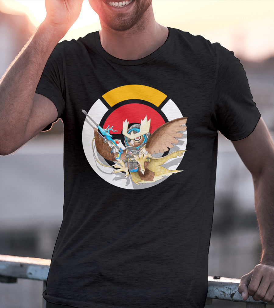 Pokemon X Over Noctowl X Ana Official Collaboration T-Shirt
