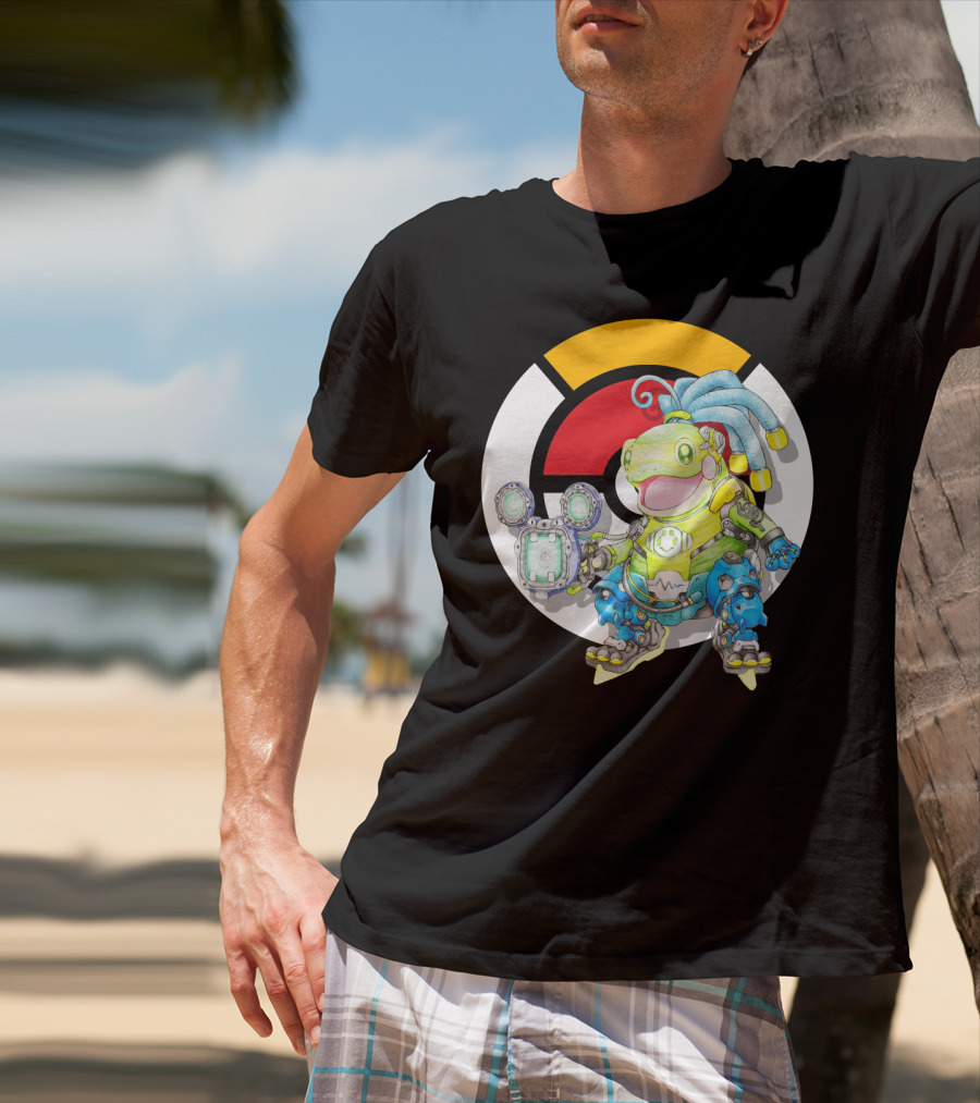 Pokemon X Overwatch Politoed Lucio Mashup T-Shirt