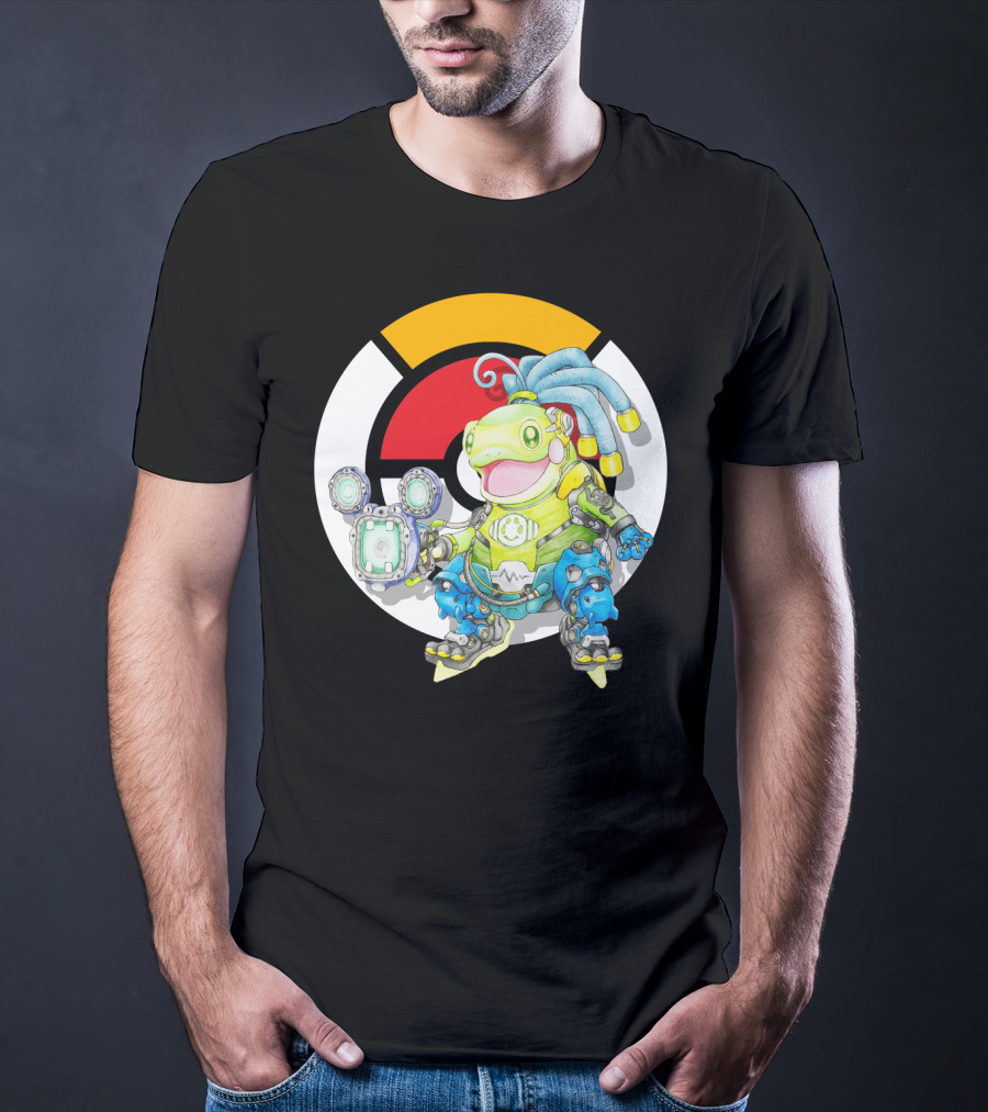 Pokemon X Overwatch Politoed Lucio Mashup T-Shirt