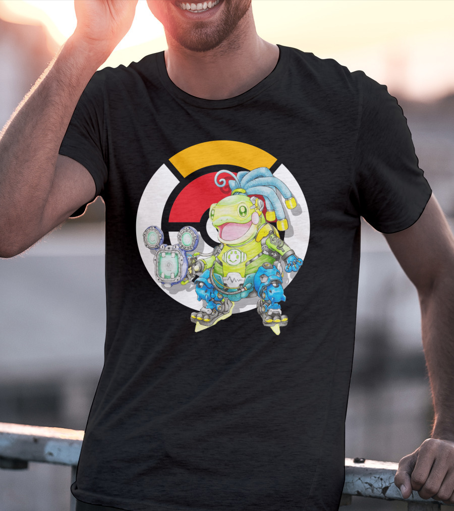 Pokemon X Overwatch Politoed Lucio Mashup T-Shirt