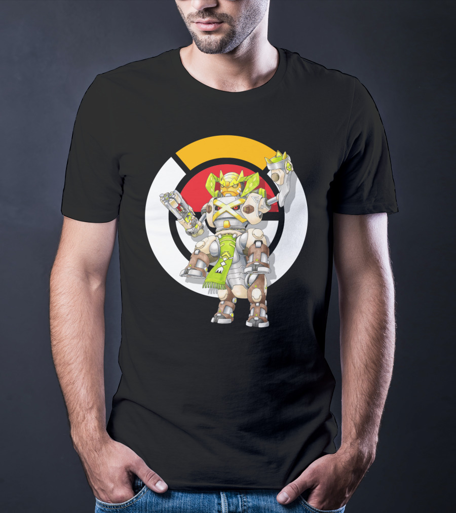 Pokemon X Over Terrakion Metagross Orisa Mecha Crossover T-Shirt