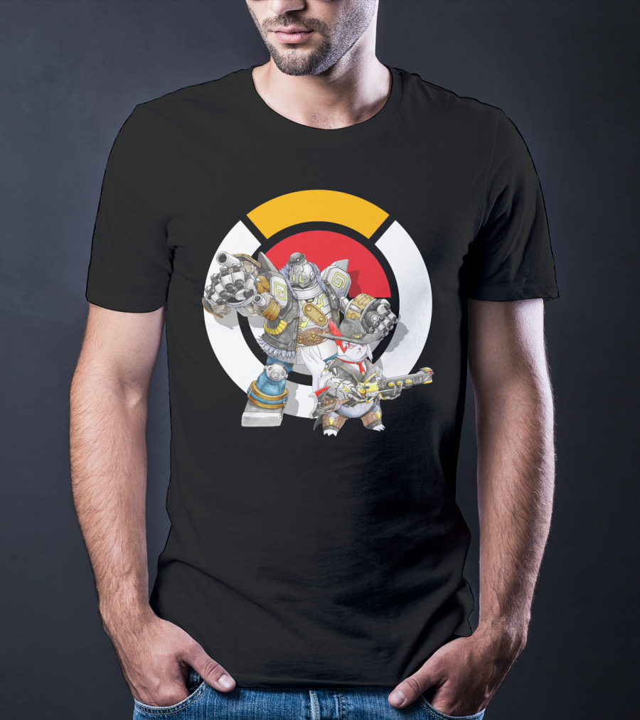 Pokemon X Overwatch Zangoose Torbjorn Mecha T-Shirt