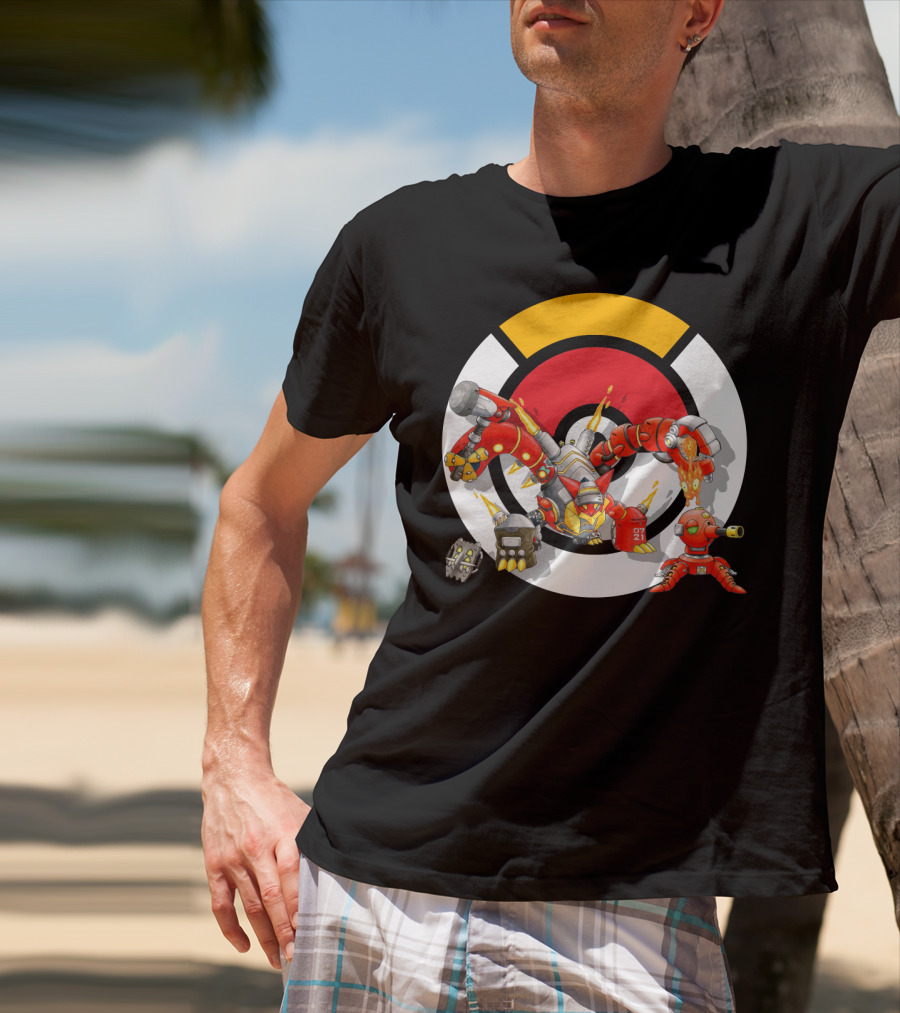 Pokemon X Overwatch Volcanion Torbjorn Mashup T-Shirt