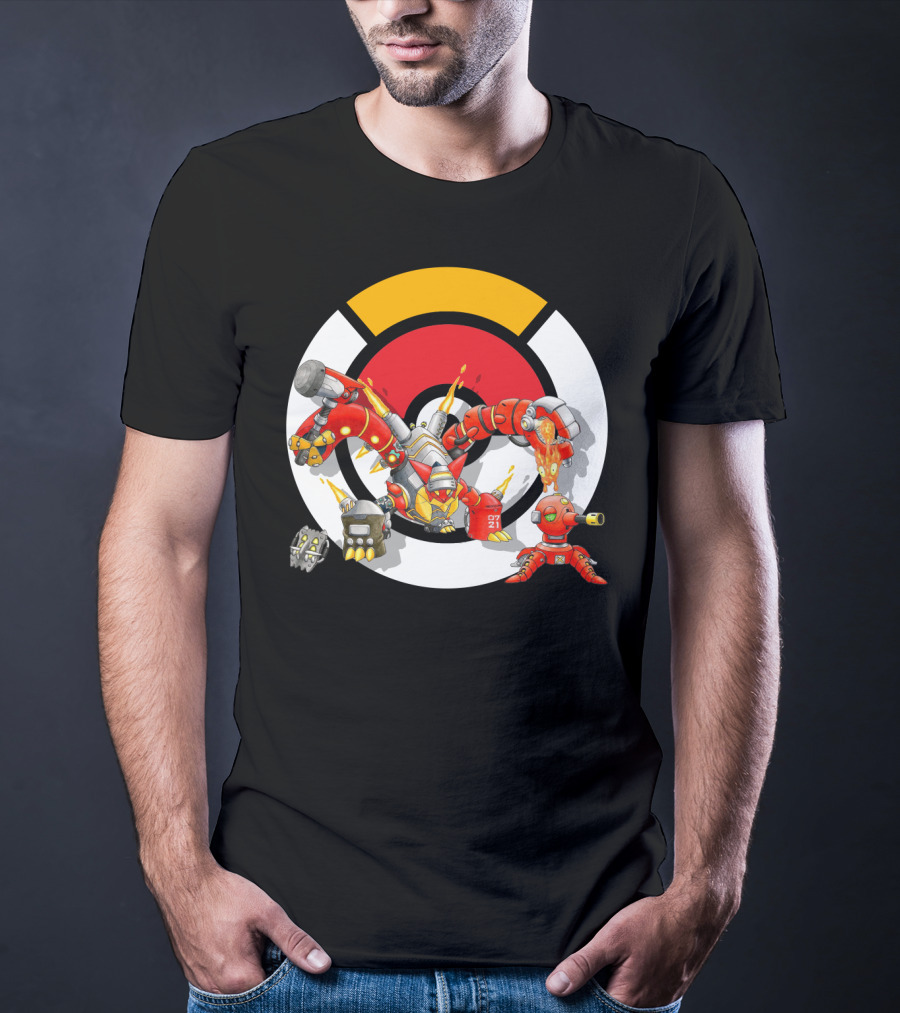 Pokemon X Overwatch Volcanion Torbjorn Mashup T-Shirt