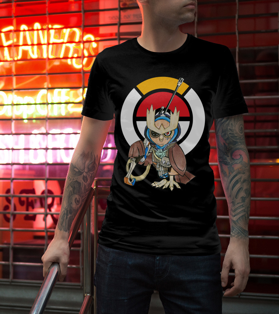 POKEMON X OVERWATCH 36 NOCTOWL X ANA T-Shirt