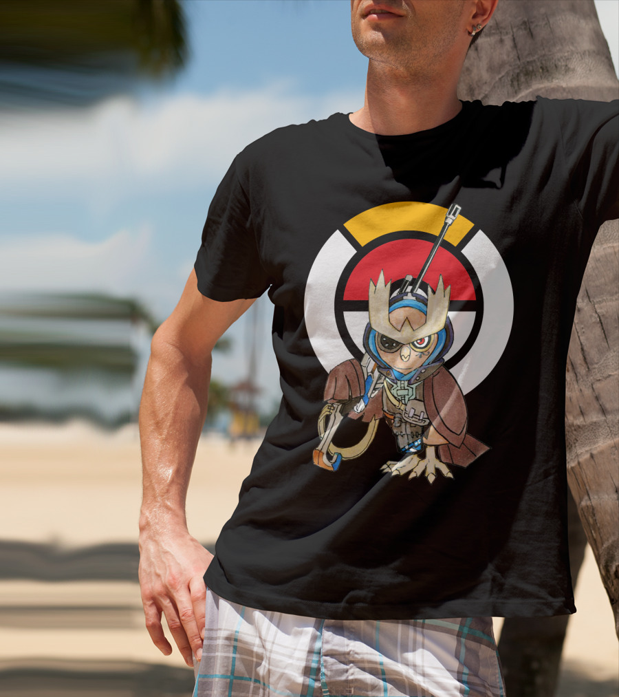 POKEMON X OVERWATCH 36 NOCTOWL X ANA T-Shirt