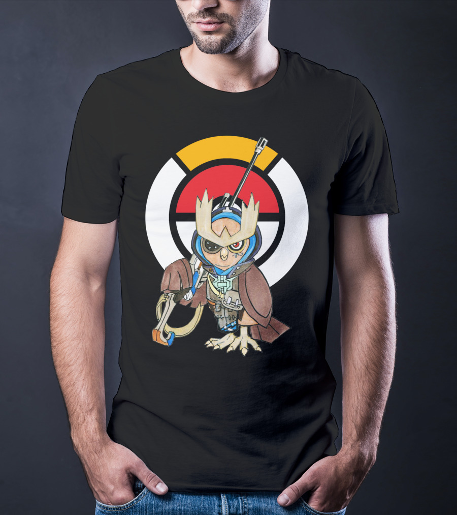 POKEMON X OVERWATCH 36 NOCTOWL X ANA T-Shirt