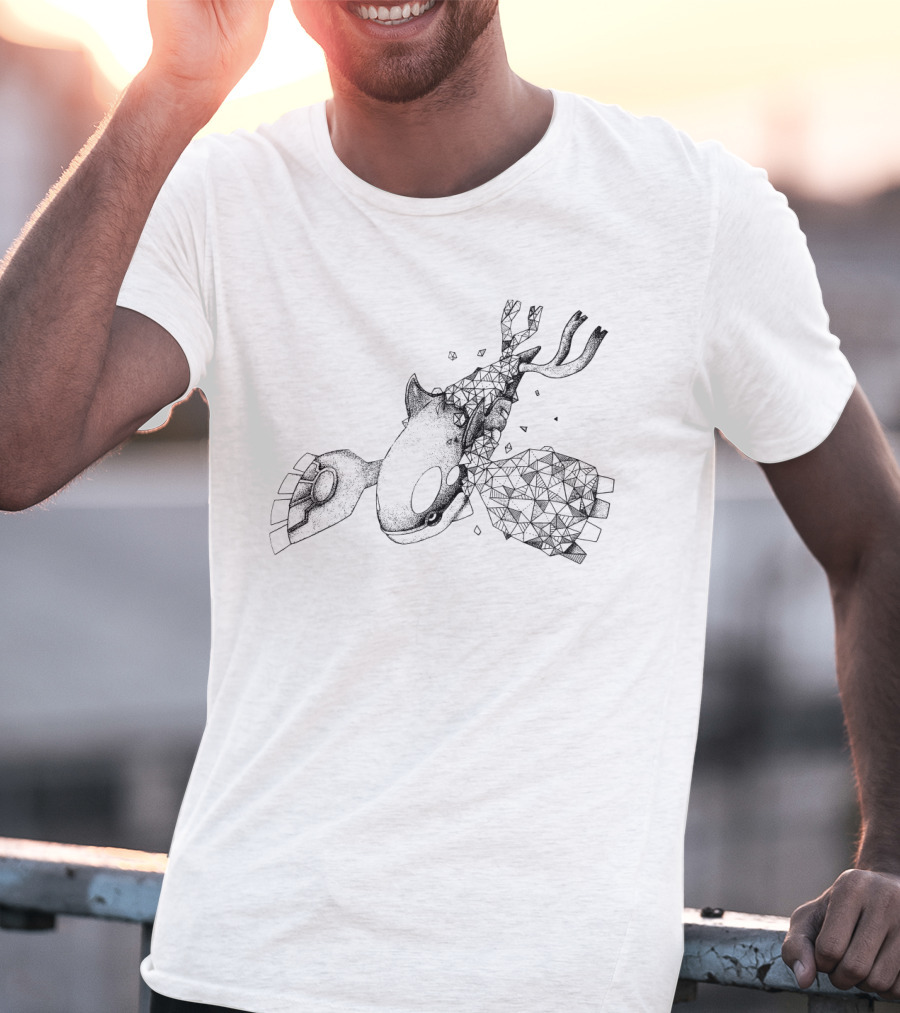 Kyogre Geometric Polygonal Fusion T-Shirt