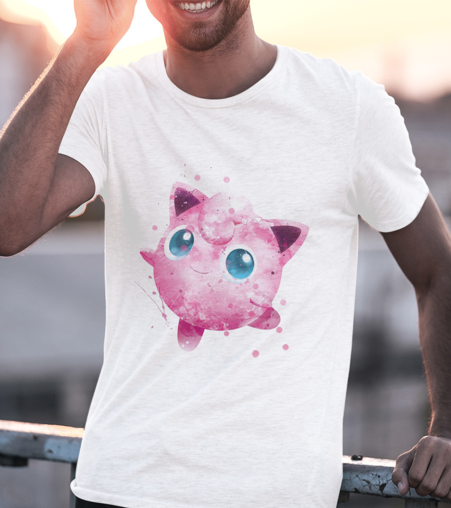 Watercolor Jigglypuff Pokemon Poke T-Shirt