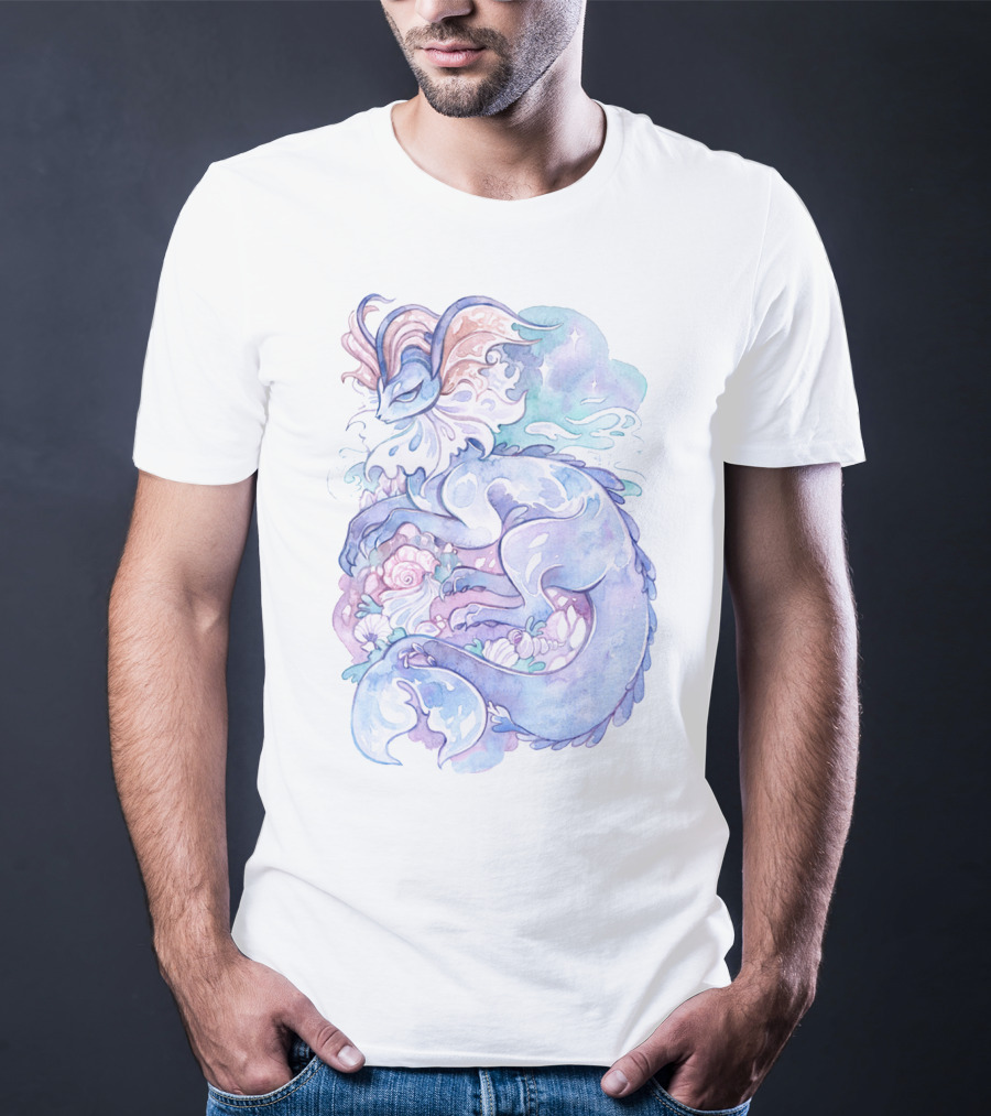 Watercolor Pokemon Vaporeon Pastel Dreamy T-Shirt