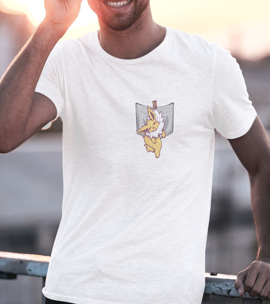 Jolteon Pokemon Pocket Hanging Companion T-Shirt