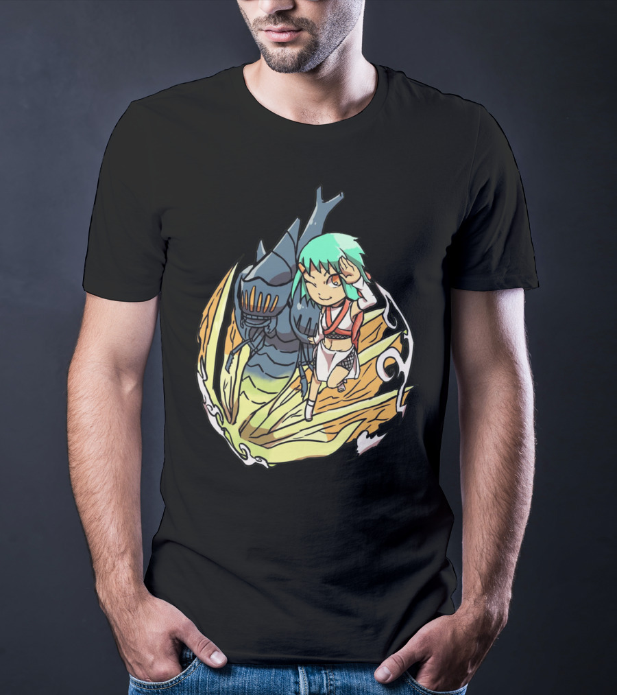 Princess Nausicaä Chibi And Ohmu Companion T-Shirt