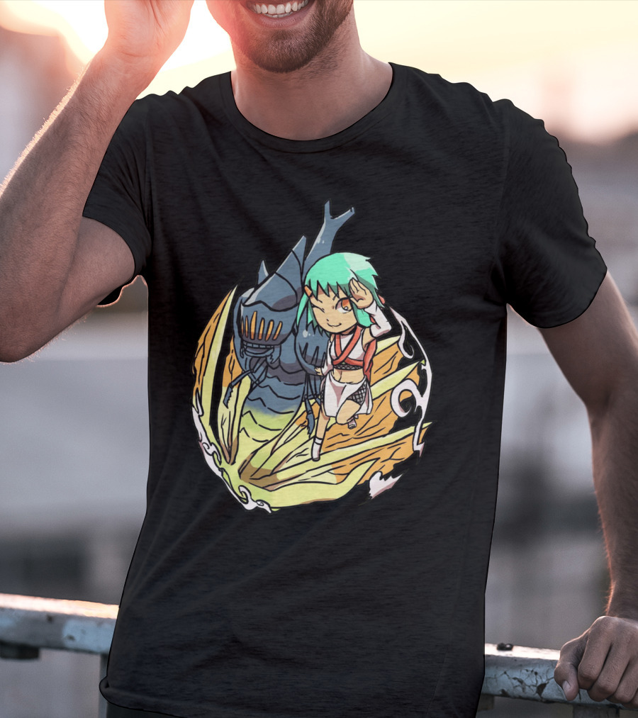 Princess Nausicaä Chibi And Ohmu Companion T-Shirt