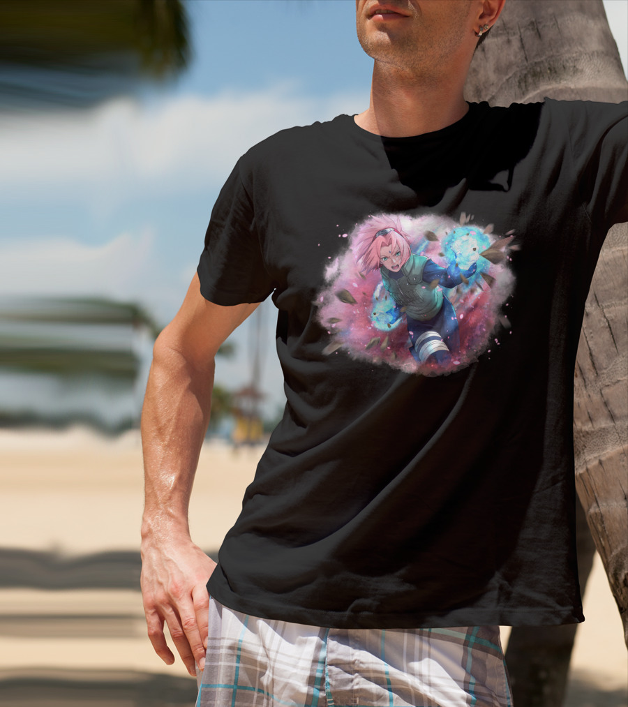 Haruno Sakura Ninja Magic Power Burst T-Shirt