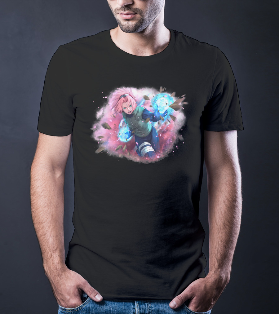 Haruno Sakura Ninja Magic Power Burst T-Shirt