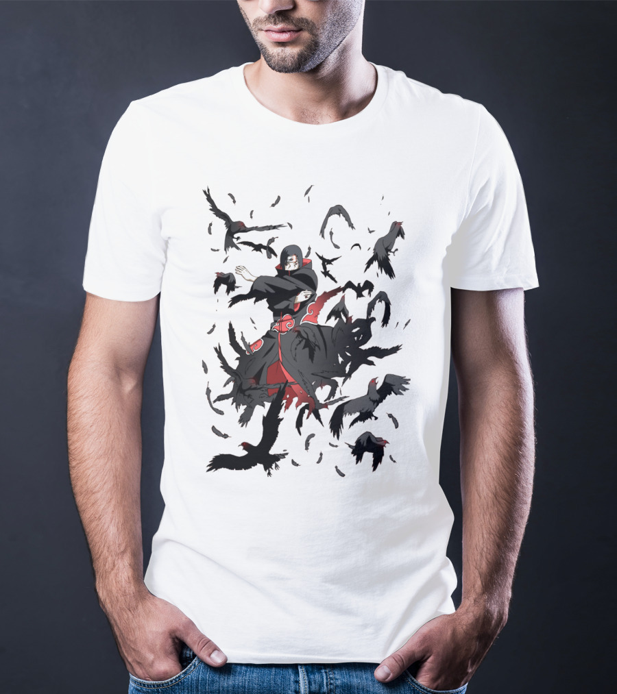 Itachi Jutsu Uchiha Crows Sharingan Manga Anime Clan T-Shirt