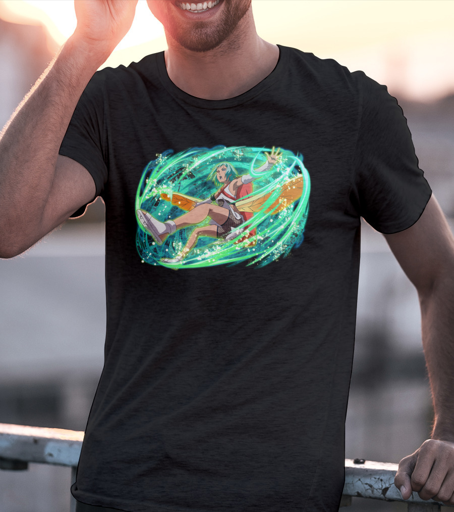 Fu Dynamically Captivating Anime Action Energy Burst T-Shirt