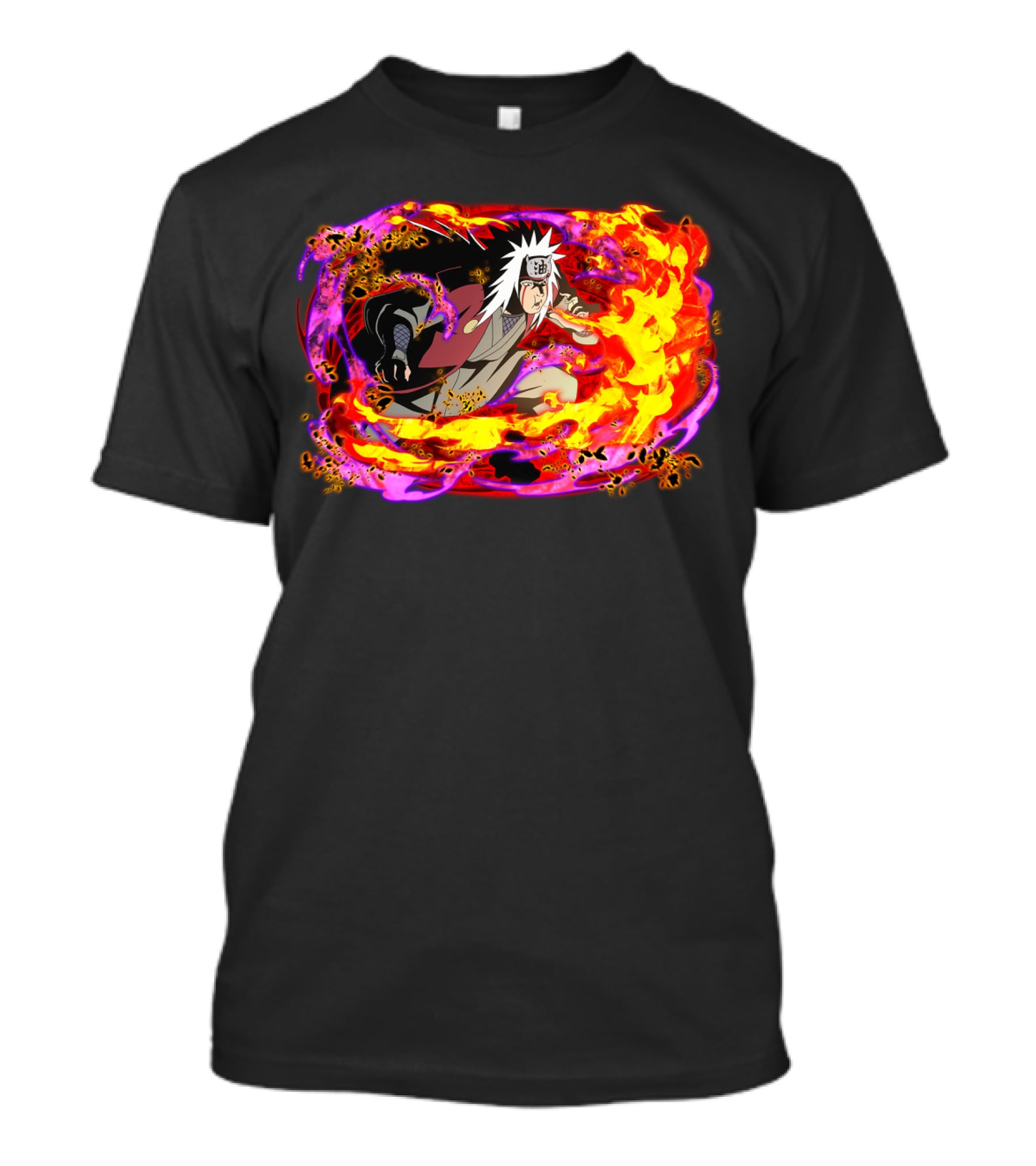 Jiraiya Fire And Magic Aura Ninja Character T-Shirt