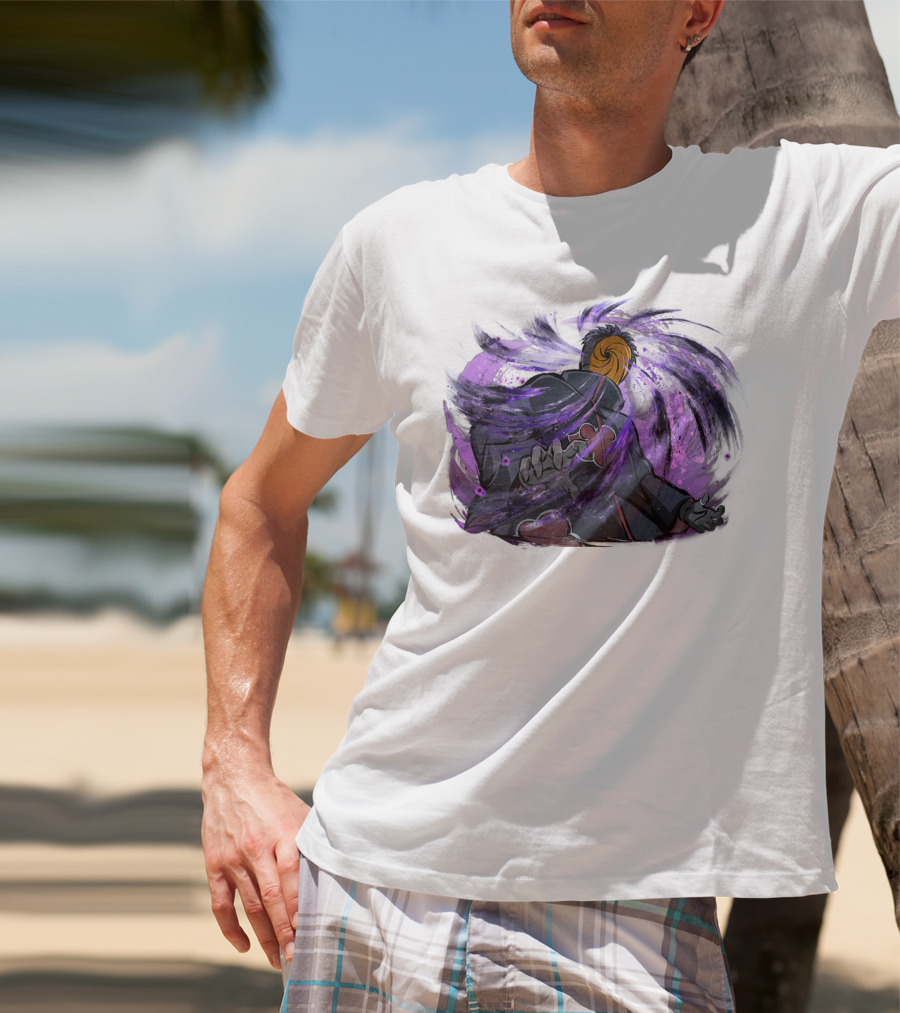 Obito Uchiha Purple Swirl Anime Character T-Shirt