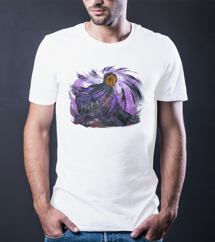 Obito Uchiha Purple Swirl Anime Character T-Shirt
