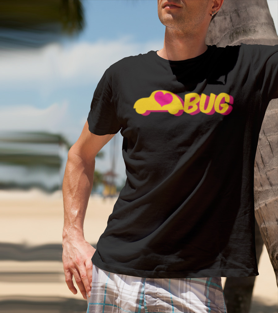 Lovve Bug Heart Car Back To School T-Shirt