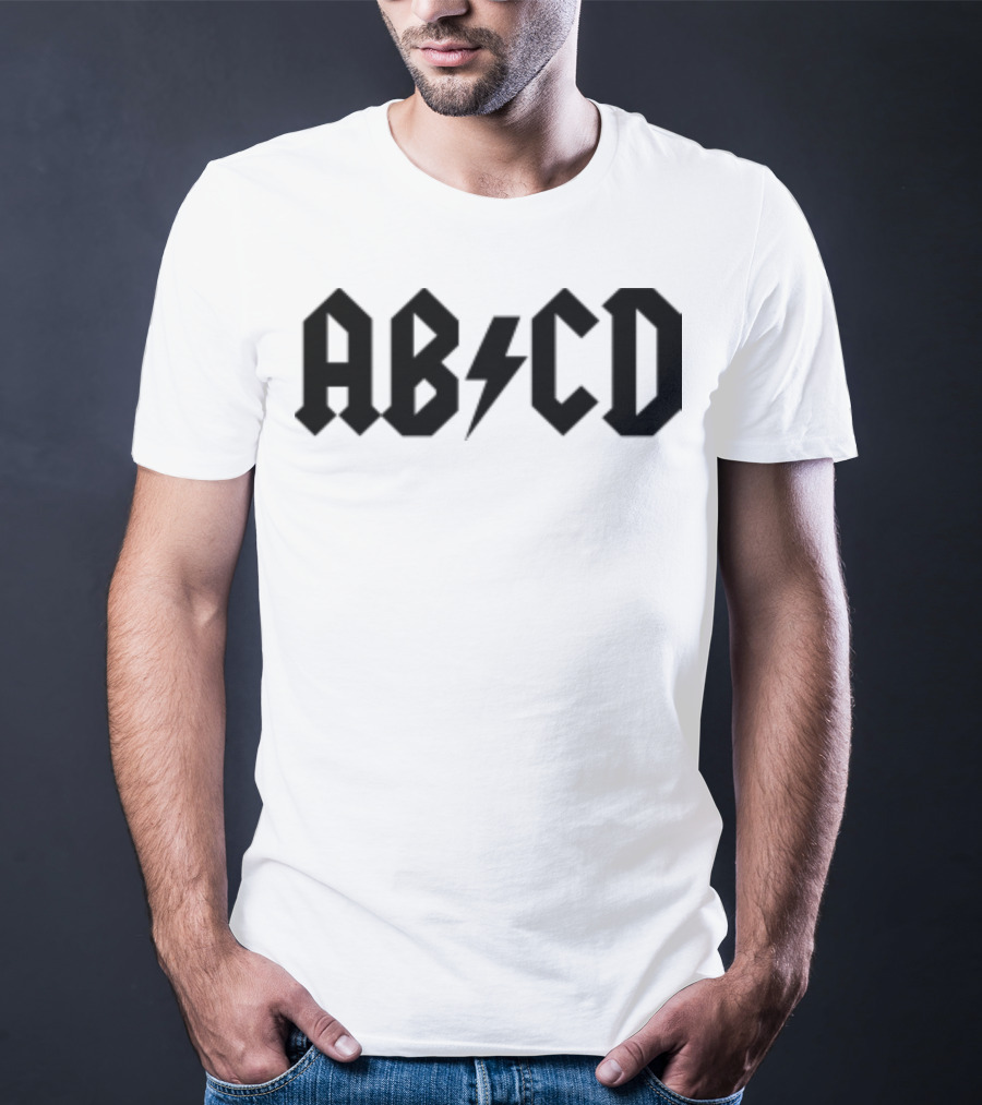 ABCD Lightning Bolt Back To School Alphabet T-Shirt