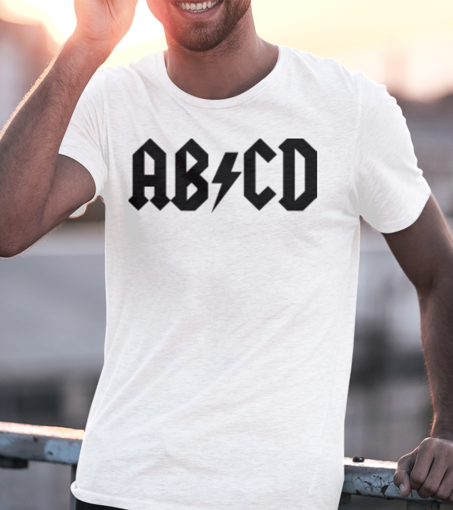 ABCD Lightning Bolt Back To School Alphabet T-Shirt