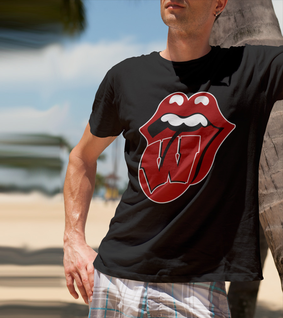 Wisconsin Badgers Rolling Stones T-Shirt