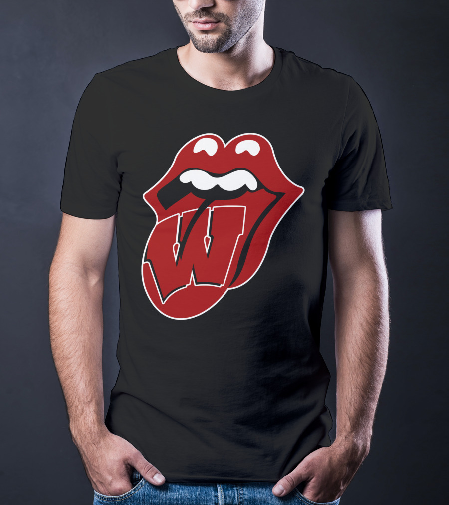 Wisconsin Badgers Rolling Stones T-Shirt