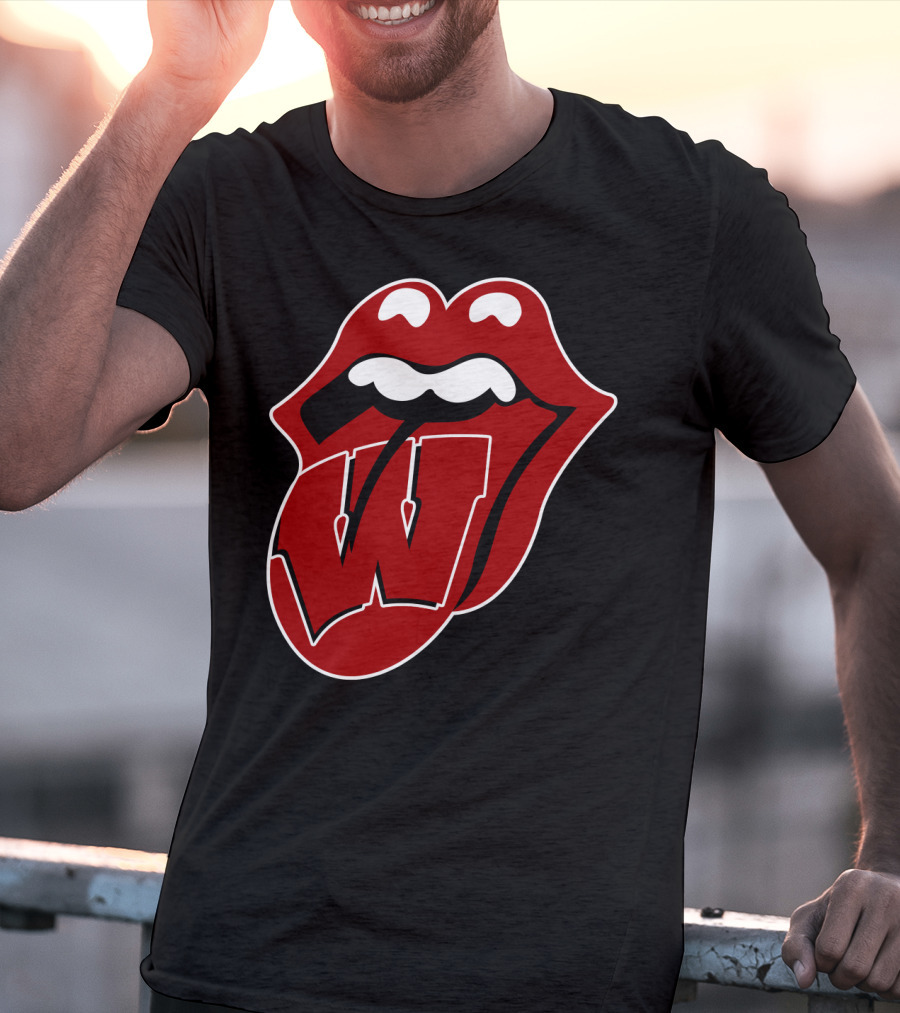 Wisconsin Badgers Rolling Stones T-Shirt